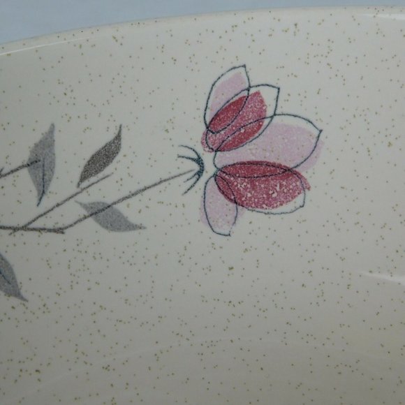 Franciscan Duet Divided Vegetable Bowl 8 3/8" Porcelain Gladding McBean MADE USA - Picture 5 of 6